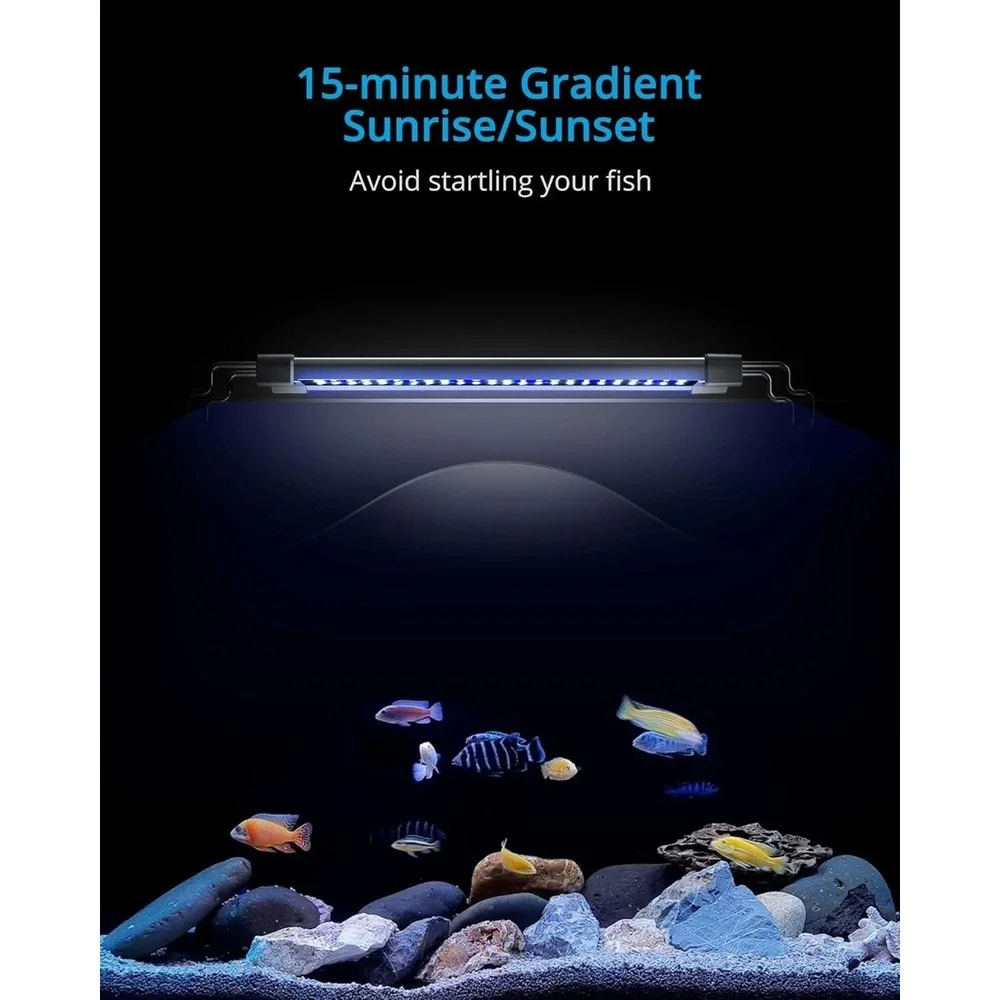 NICREW ClassicLED Gen 2 32W Aquarium Light 36-48 Inch Dimmable White‎ Blue LED